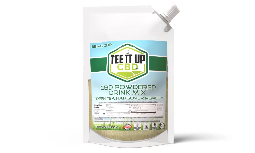 CBD Drink Mix - Green Tea Hangover Remedy - Image 2